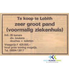 te koop voormalig ziekenhuis Lobith